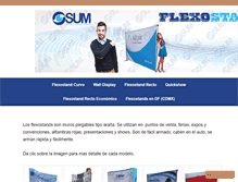 Tablet Screenshot of flexostands.com